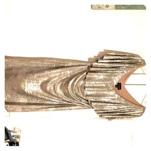 Connected Apparel Metallic Silver dress Size 12
